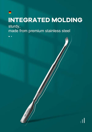 Planet Gates Cuticle Pusher and Spoon Nail Cleaner Remover Cutter Durable Manicure Pedicure Tool Polish Fingernails and Toenails