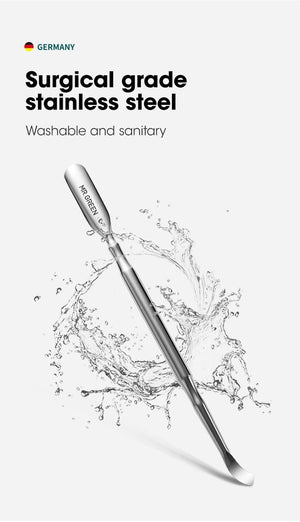 Planet Gates Cuticle Pusher Double Ended Nail Polish Remover Manicure Pusher Tool Nail Dirt Cleaner Stainless Steel Dead Skin Pusher