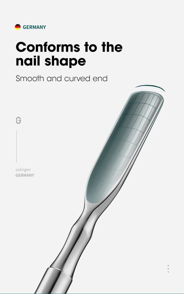 Planet Gates Cuticle Pusher Double Ended Nail Polish Remover Manicure Pusher Tool Nail Dirt Cleaner Stainless Steel Dead Skin Pusher