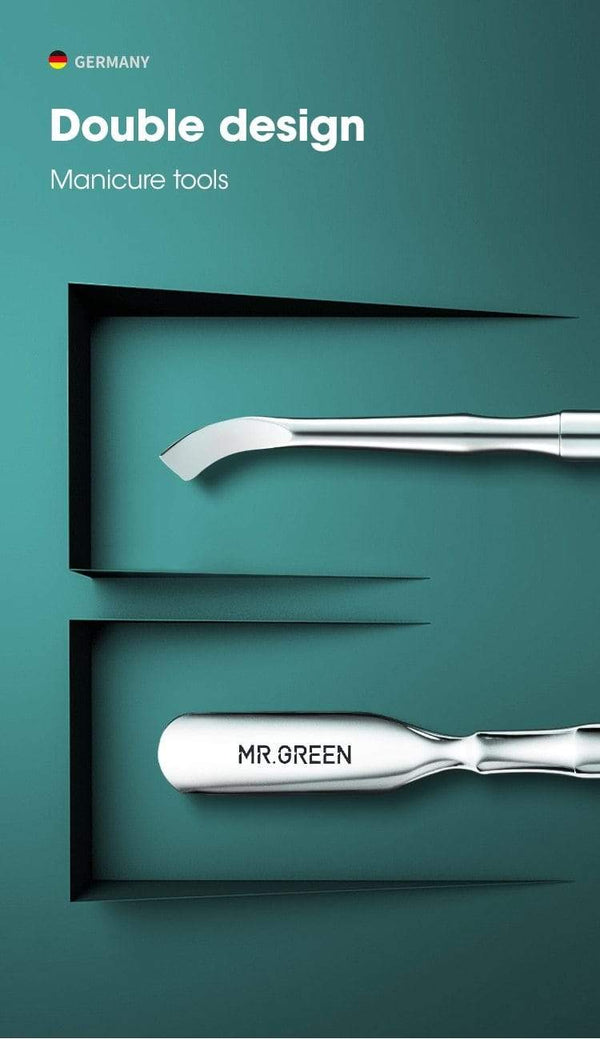 Planet Gates Cuticle Pusher Double Ended Nail Polish Remover Manicure Pusher Tool Nail Dirt Cleaner Stainless Steel Dead Skin Pusher