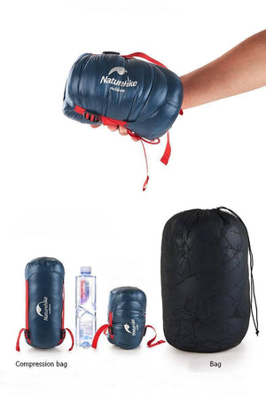 Planet Gates CW280 navy W pillow Outdoor Envelope 85% Goose Down Sleeping Bag Waterproof Ultralight Sleeping Bags Winter Camping Splicing