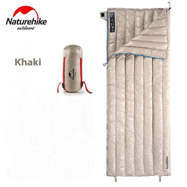 Planet Gates CW280 navy W pillow Outdoor Envelope 85% Goose Down Sleeping Bag Waterproof Ultralight Sleeping Bags Winter Camping Splicing