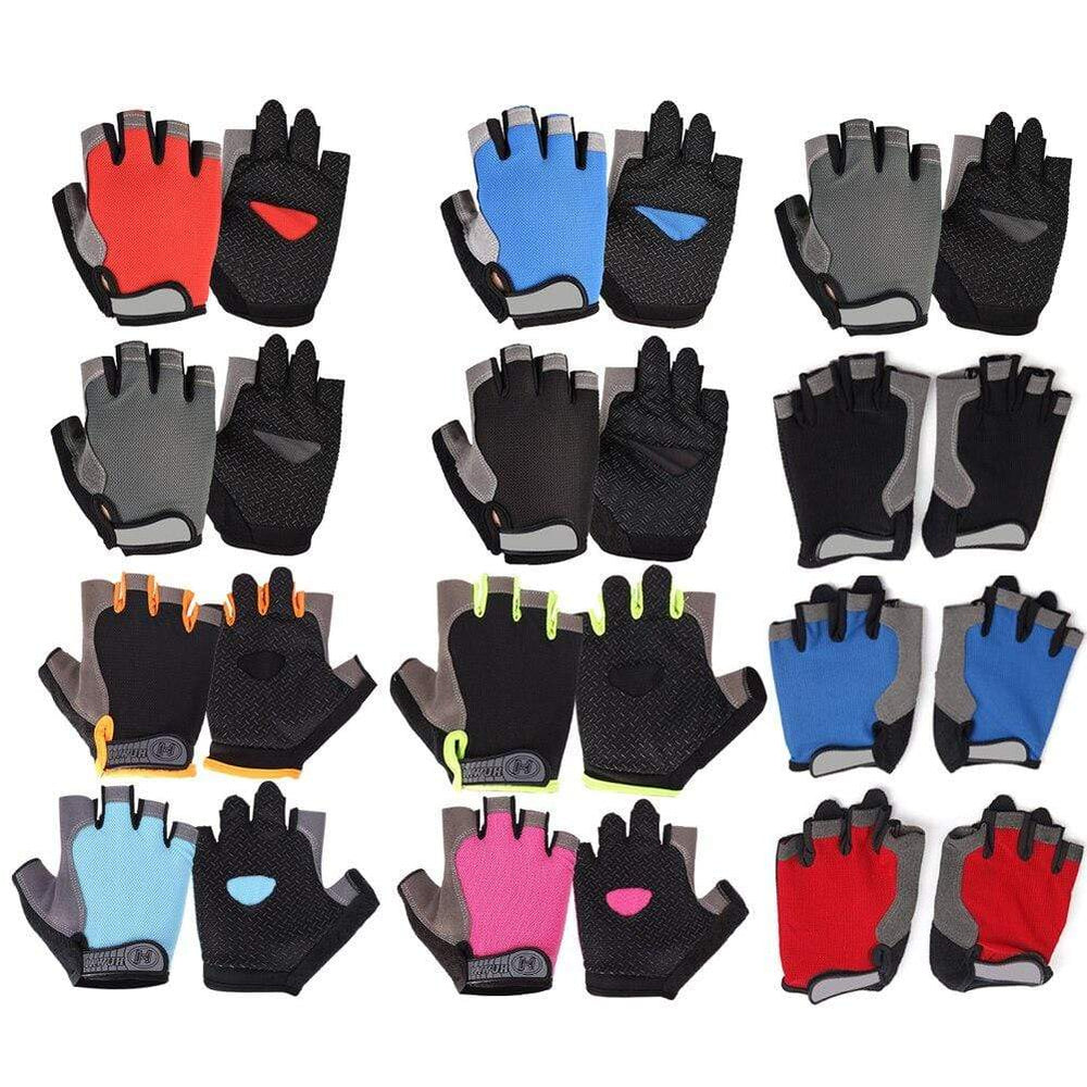 Planet Gates Cycling Anti-slip Anti-sweat Men Women Half Finger Gloves Breathable Anti-shock Sports Gloves Bike Bicycle Cycling Glove