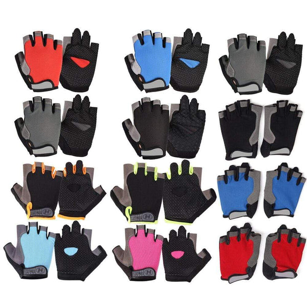 Planet Gates Cycling Anti-slip Anti-sweat Men Women Half Finger Gloves Breathable Anti-shock Sports Gloves Bike Bicycle Cycling Glove