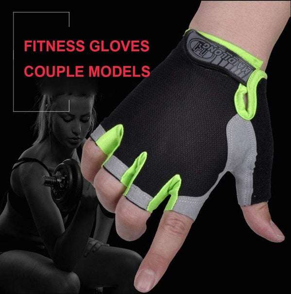 Planet Gates Cycling Anti-slip Anti-sweat Men Women Half Finger Gloves Breathable Anti-shock Sports Gloves Bike Bicycle Glove