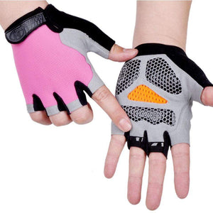 Planet Gates Cycling Anti-slip Anti-sweat Men Women Half Finger Gloves Breathable Anti-shock Sports Gloves Bike Bicycle Glove