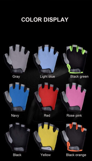 Planet Gates Cycling Anti-slip Anti-sweat Men Women Half Finger Gloves Breathable Anti-shock Sports Gloves Bike Bicycle Glove