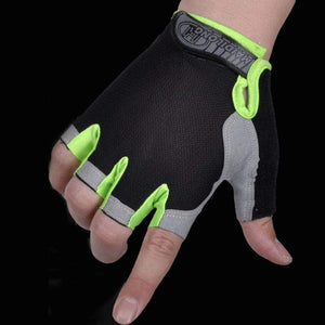 Planet Gates Cycling Anti-slip Anti-sweat Men Women Half Finger Gloves Breathable Anti-shock Sports Gloves Bike Bicycle Glove