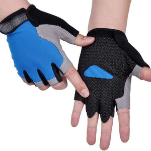 Planet Gates Cycling Anti-slip Anti-sweat Men Women Half Finger Gloves Breathable Anti-shock Sports Gloves Bike Bicycle Glove