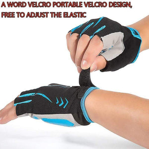 Planet Gates Cycling Anti-slip Anti-sweat Men Women Half Finger Gloves Breathable Anti-shock Sports Gloves MTB Bike Bicycle Glove