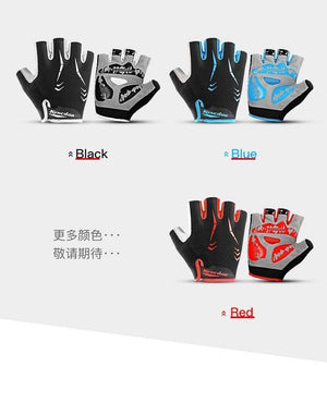 Planet Gates Cycling Anti-slip Anti-sweat Men Women Half Finger Gloves Breathable Anti-shock Sports Gloves MTB Bike Bicycle Glove