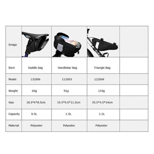 Planet Gates Cycling Bicycle Bike Head Tube Handlebar Cell Mobile Phone Bag Case Holder Case Pannier For 6.5in Phone