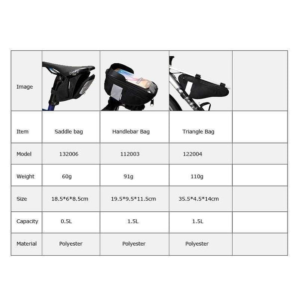 Planet Gates Cycling Bicycle Bike Head Tube Handlebar Cell Mobile Phone Bag Case Holder Case Pannier For 6.5in Phone