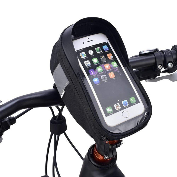 Planet Gates Cycling Bicycle Bike Head Tube Handlebar Cell Mobile Phone Bag Case Holder Case Pannier For 6.5in Phone