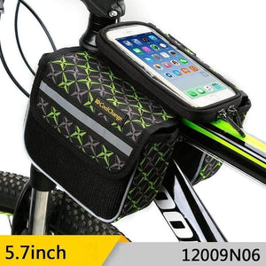 Planet Gates Cycling Bike Front Frame Bag Tube Pannier Double Pouch for Cellphone Bicycle Accessories Riding Bag