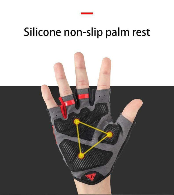 Planet Gates Cycling Bike Half Finger Non-slip Gloves Shockproof Summer Breathable MTB Road Bicycle Gloves Men Women Cycling Equipment