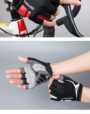 Planet Gates Cycling Bike Half Finger Non-slip Gloves Shockproof Summer Breathable MTB Road Bicycle Gloves Men Women Cycling Equipment