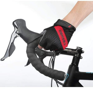 Planet Gates Cycling Bike Half Finger Non-slip Gloves Shockproof Summer Breathable MTB Road Bicycle Gloves Men Women Cycling Equipment