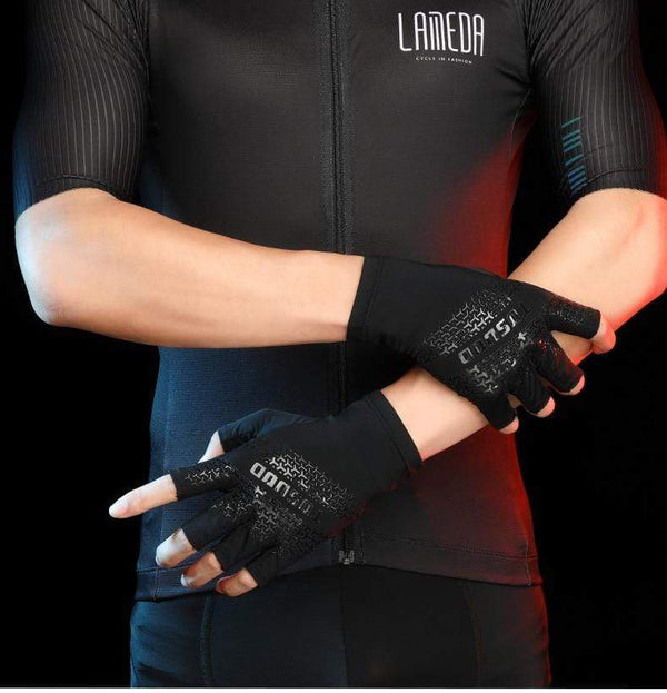 Planet Gates Cycling Bike Half Finger Non-slip Gloves Shockproof Summer Breathable MTB Road Bicycle Gloves Men Women Cycling Equipment