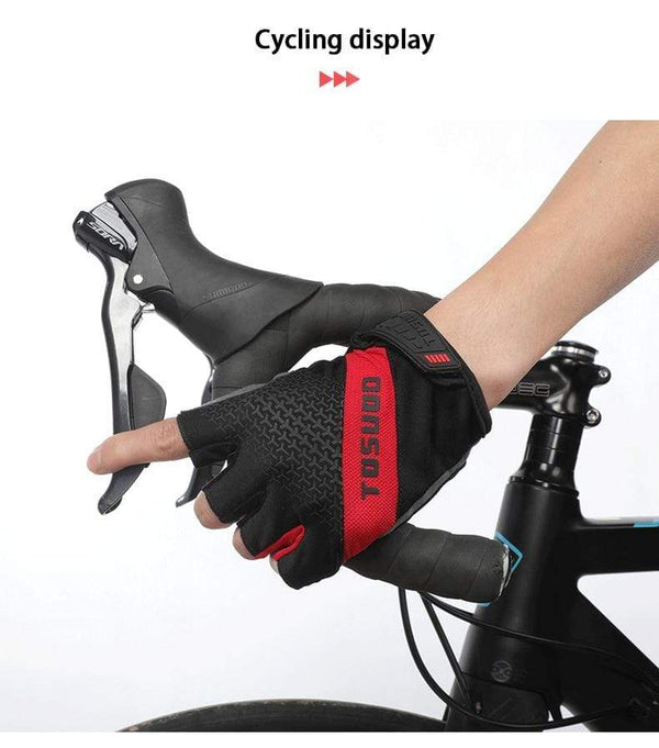 Planet Gates Cycling Bike Half Finger Non-slip Gloves Shockproof Summer Breathable MTB Road Bicycle Gloves Men Women Cycling Equipment