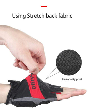 Planet Gates Cycling Bike Half Finger Non-slip Gloves Shockproof Summer Breathable MTB Road Bicycle Gloves Men Women Cycling Equipment