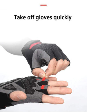 Planet Gates Cycling Bike Half Finger Non-slip Gloves Shockproof Summer Breathable MTB Road Bicycle Gloves Men Women Cycling Equipment