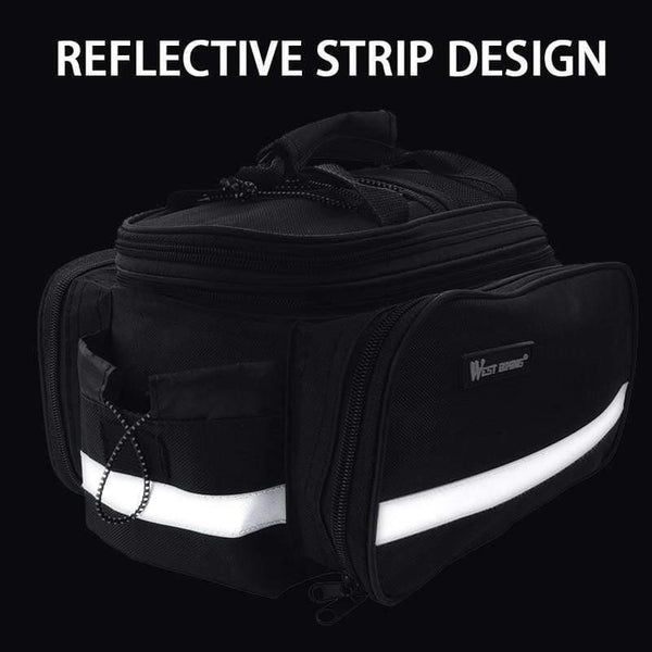 Planet Gates Cycling Camel Bag 10-25L Volume Waterproof Riding Bicycle Rear Rack Storage Luggage Bags Reflective MTB Bike Bag