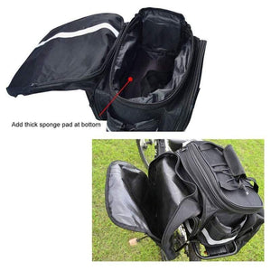 Planet Gates Cycling Camel Bag 10-25L Volume Waterproof Riding Bicycle Rear Rack Storage Luggage Bags Reflective MTB Bike Bag