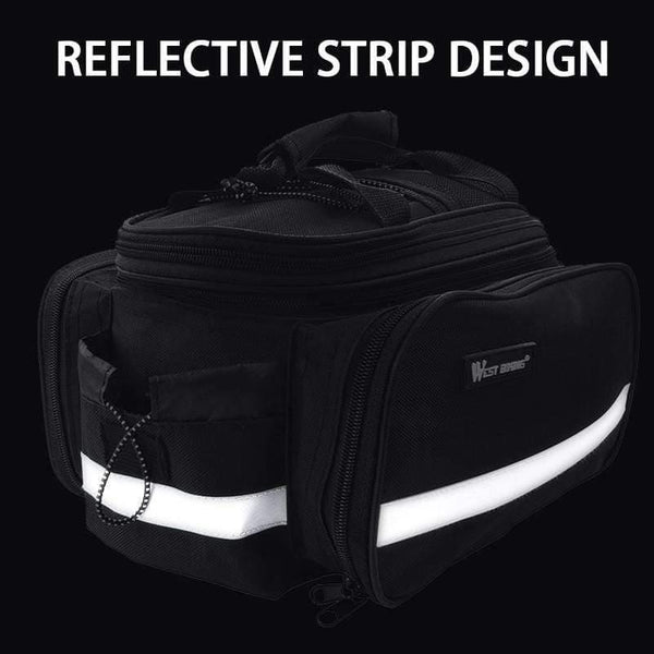 Planet Gates Cycling Camel Bag 10-25L Volume Waterproof Riding Bicycle Rear Rack Storage Luggage Bags Reflective MTB Bike Bag