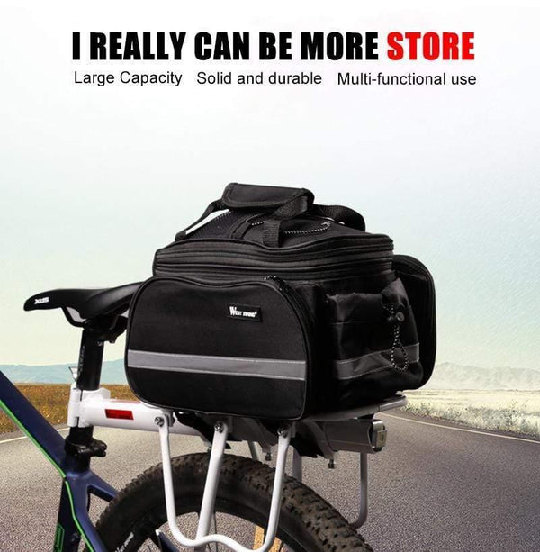 Planet Gates Cycling Camel Bag 10-25L Volume Waterproof Riding Bicycle Rear Rack Storage Luggage Bags Reflective MTB Bike Bag