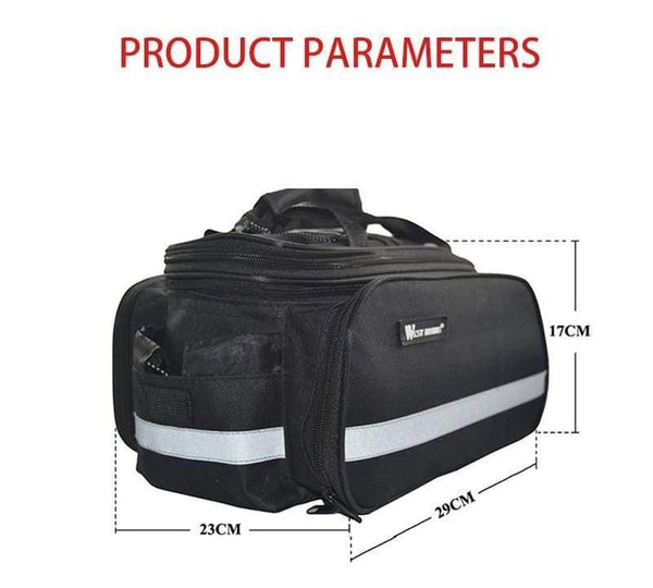 Planet Gates Cycling Camel Bag 10-25L Volume Waterproof Riding Bicycle Rear Rack Storage Luggage Bags Reflective MTB Bike Bag