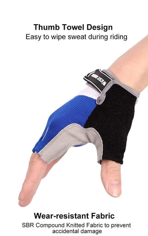 Planet Gates Cycling Glove Half Finger Gel Pad Breathable Sweat Washable Outdoor Sports MTB Gloves Non-Slip a Pair Bicycle Gloves