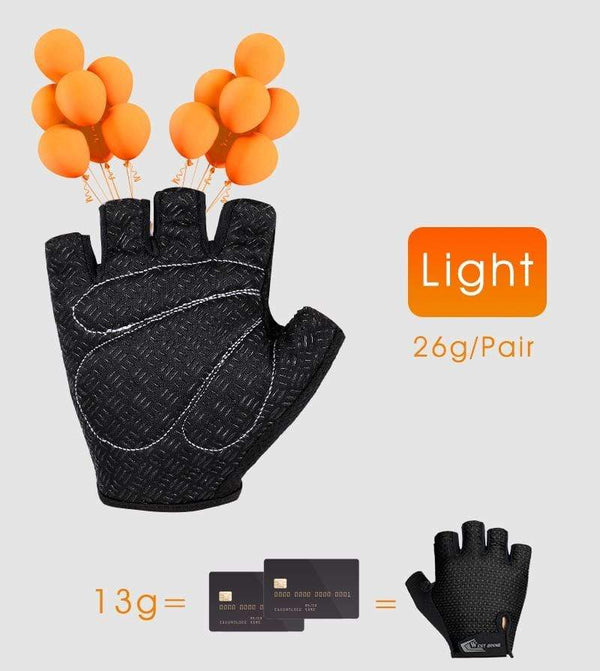 Planet Gates Cycling Glove Half Finger Gel Pad Breathable Sweat Washable Outdoor Sports MTB Gloves Non-Slip a Pair Bicycle Gloves