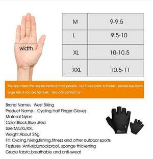 Planet Gates Cycling Glove Half Finger Gel Pad Breathable Sweat Washable Outdoor Sports MTB Gloves Non-Slip a Pair Bicycle Gloves