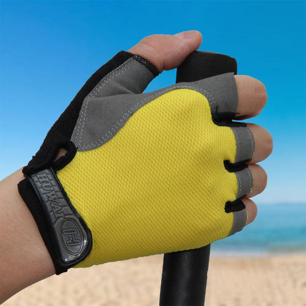 Planet Gates Cycling Gloves Anti-slip Anti-sweat Men Women Half Finger Gloves Breathable Anti-shock Sports Gloves MTB Bike Bicycle Glove