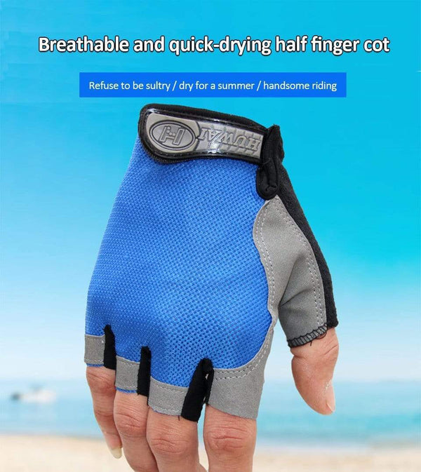 Planet Gates Cycling Gloves Anti-slip Anti-sweat Men Women Half Finger Gloves Breathable Anti-shock Sports Gloves MTB Bike Bicycle Glove