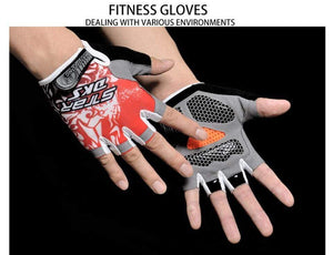 Planet Gates Cycling Gloves Breathable Sweat Comfortable Women Men Bicycle Gloves Anti-slip Shockproof Bicycle Motorcycle Gloves