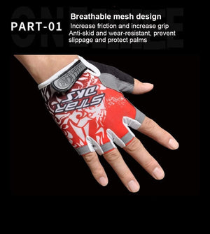 Planet Gates Cycling Gloves Breathable Sweat Comfortable Women Men Bicycle Gloves Anti-slip Shockproof Bicycle Motorcycle Gloves