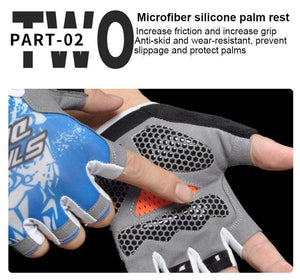 Planet Gates Cycling Gloves Breathable Sweat Comfortable Women Men Bicycle Gloves Anti-slip Shockproof Bicycle Motorcycle Gloves