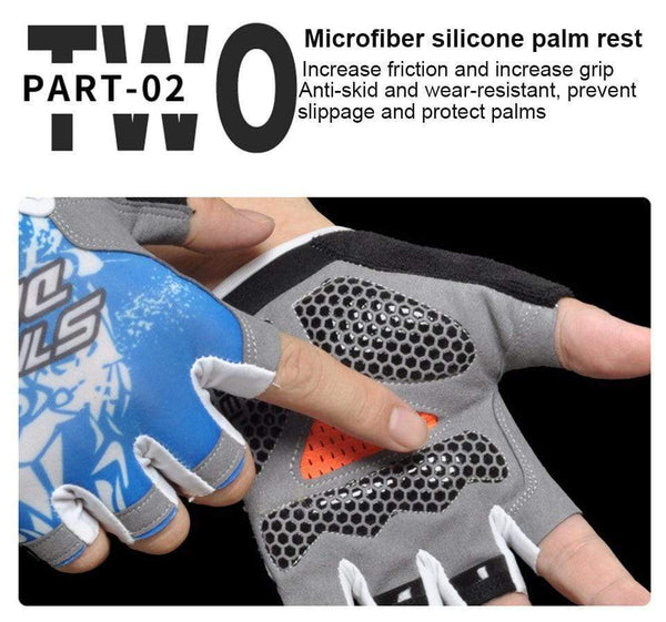 Planet Gates Cycling Gloves Breathable Sweat Comfortable Women Men Bicycle Gloves Anti-slip Shockproof Bicycle Motorcycle Gloves