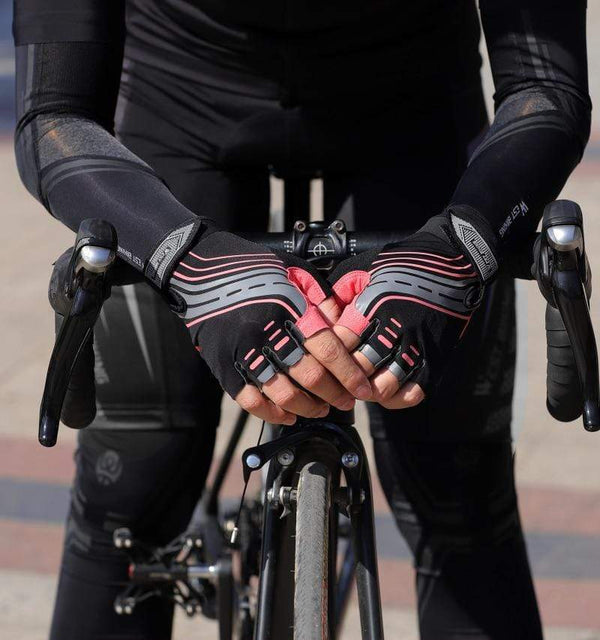 Planet Gates Cycling Gloves Half Finger Anti Slip Shockproof Bike Gloves Gel Pad Summer Women Men Sports MTB Road Bicycle Gloves