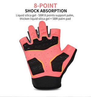 Planet Gates Cycling Gloves Half Finger Anti Slip Shockproof Bike Gloves Gel Pad Summer Women Men Sports MTB Road Bicycle Gloves