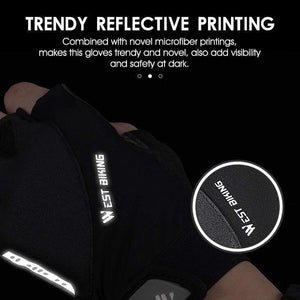 Planet Gates Cycling Gloves Half Finger Anti Slip Shockproof Bike Gloves Gel Pad Summer Women Men Sports MTB Road Bicycle Gloves