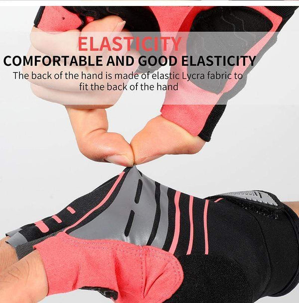 Planet Gates Cycling Gloves Half Finger Anti Slip Shockproof Bike Gloves Gel Pad Summer Women Men Sports MTB Road Bicycle Gloves