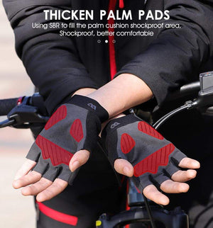 Planet Gates Cycling Gloves Half Finger Anti Slip Shockproof Bike Gloves Gel Pad Summer Women Men Sports MTB Road Bicycle Gloves