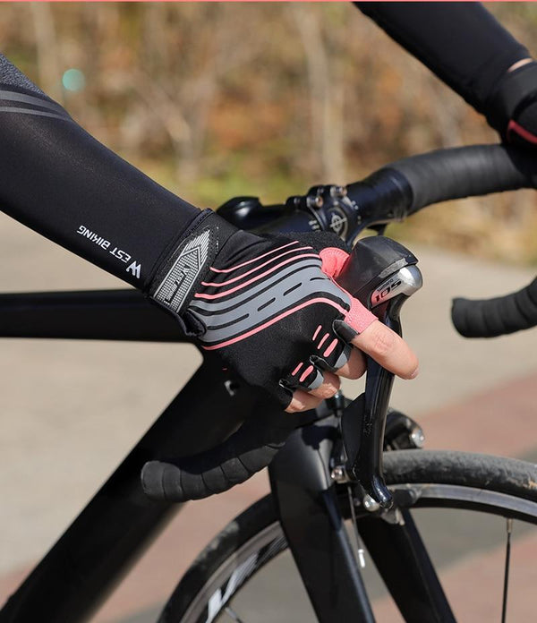 Planet Gates Cycling Gloves Half Finger Anti Slip Shockproof Bike Gloves Gel Pad Summer Women Men Sports MTB Road Bicycle Gloves