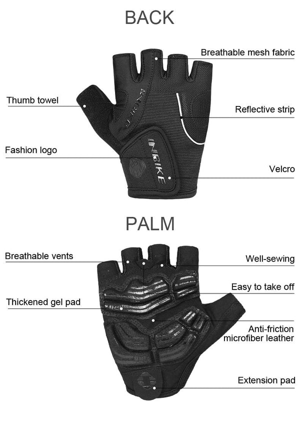 Planet Gates Cycling Gloves Half Finger Bike Gloves Shockproof Breathable GEL MTB Mountain Bicycle Gloves Men Sports Cycling Clothings