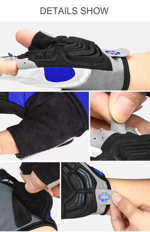 Planet Gates Cycling Gloves Half Finger Bike Gloves Shockproof Breathable GEL MTB Mountain Bicycle Gloves Men Sports Cycling Clothings