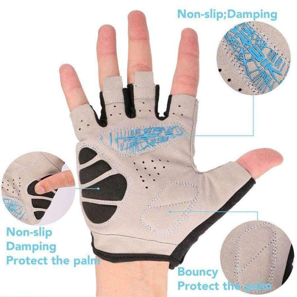 Planet Gates Cycling Gloves Half Finger Sport Shockproof Accessories for Summer Mountain Bike Riding Men and Women