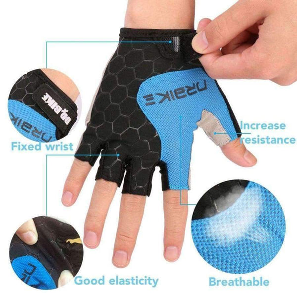Planet Gates Cycling Gloves Half Finger Sport Shockproof Accessories for Summer Mountain Bike Riding Men and Women